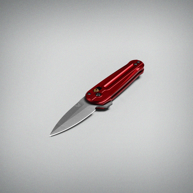 Încărcați imaginea în vizualizatorul Galerie, Briceag de buzunar BENCHMADE LOWDEN ™ | Phoenix Red Aluminum 491GY-01
