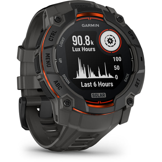 GARMIN INSTINCT 3 - 50 MM SOLAR NEGRU - SMARTWATCH ROBUST CU GPS