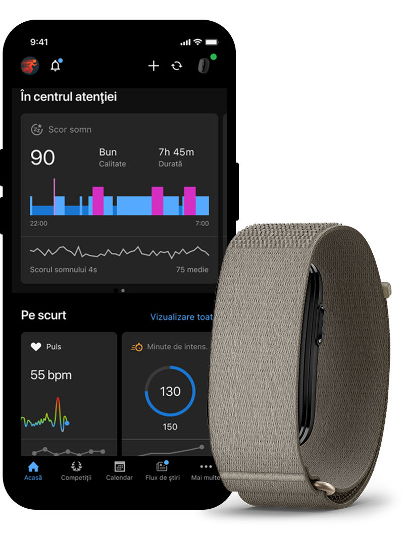 Load image into Gallery viewer, Garmin CIRQA Smart Band – Brățară inteligentă pentru monitorizarea sănătății și fitnessului - mov Mauve S/M
