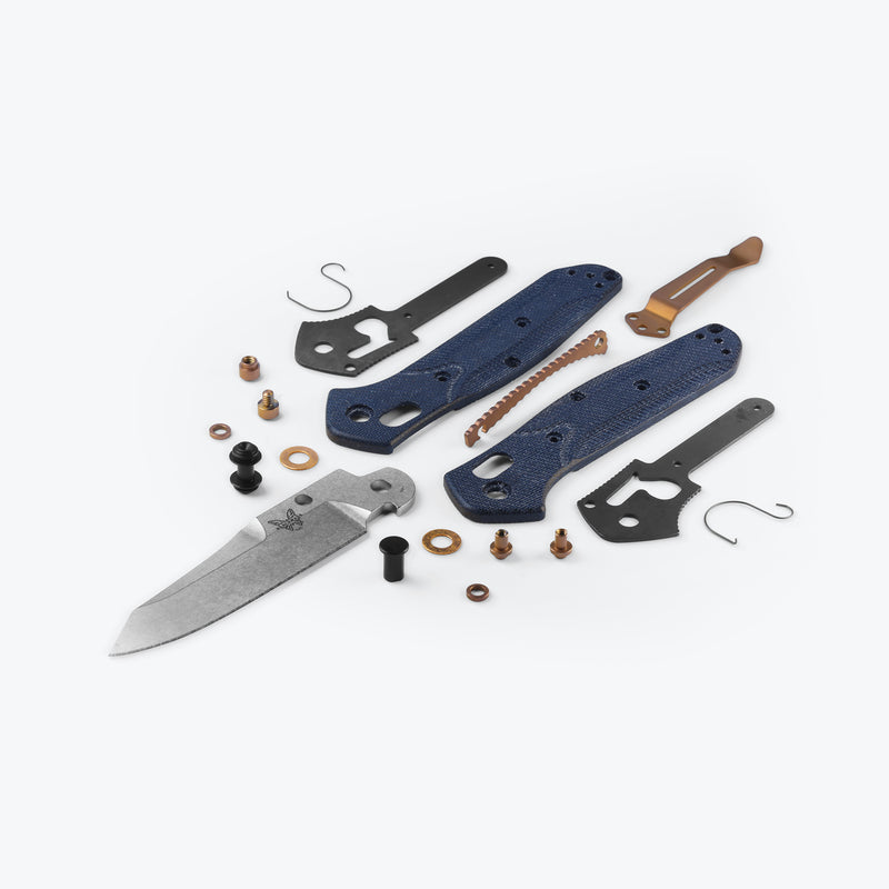 Încărcați imaginea în vizualizatorul Galerie, Briceag de buzunar BENCHMADE | MINI OSBORNE| Denim Micarta 945-04

