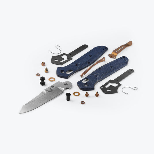 Briceag de buzunar BENCHMADE | MINI OSBORNE| Denim Micarta 945-04