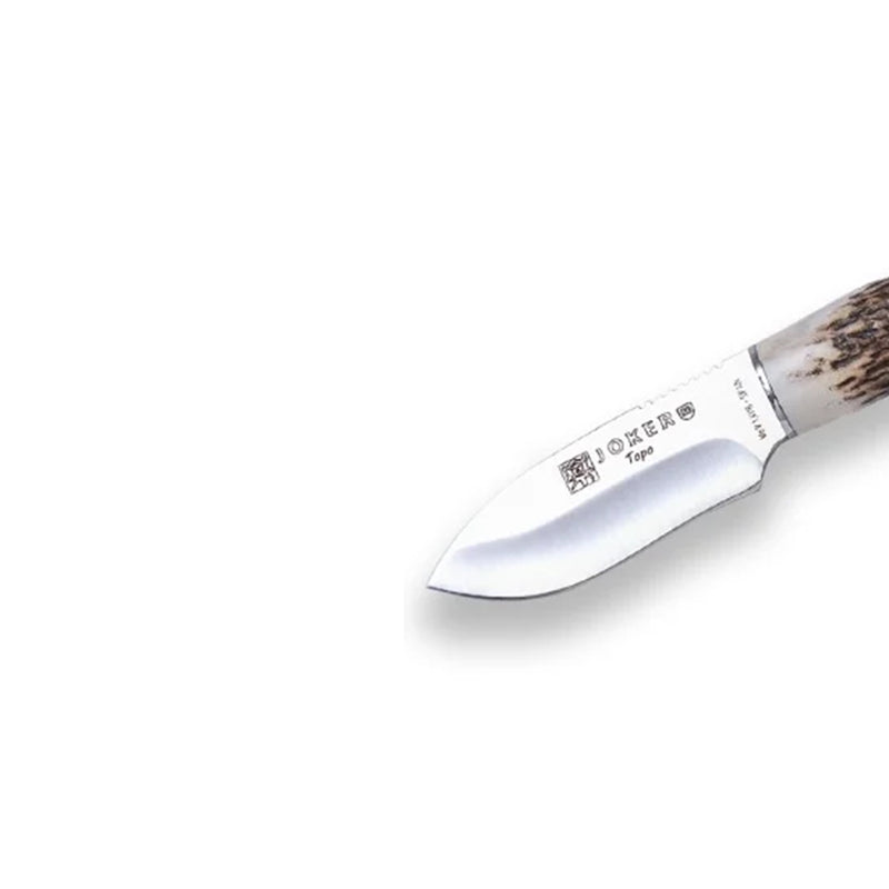 Încărcați imaginea în vizualizatorul Galerie, Cutit Outdoor JOKER TOPO maner corn cerb, lama 7.5 cm, CC57
