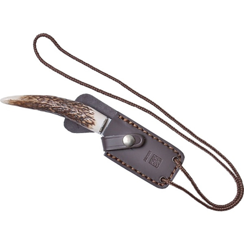 Încărcați imaginea în vizualizatorul Galerie, Cutit Outdoor JOKER TOPO maner corn cerb, lama 7.5 cm, CC57
