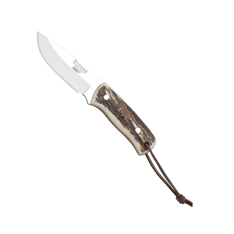 Încărcați imaginea în vizualizatorul Galerie, Cutit Bushcraft JOKER RABBIT, maner din corn, lama 8.5 cm, CB76
