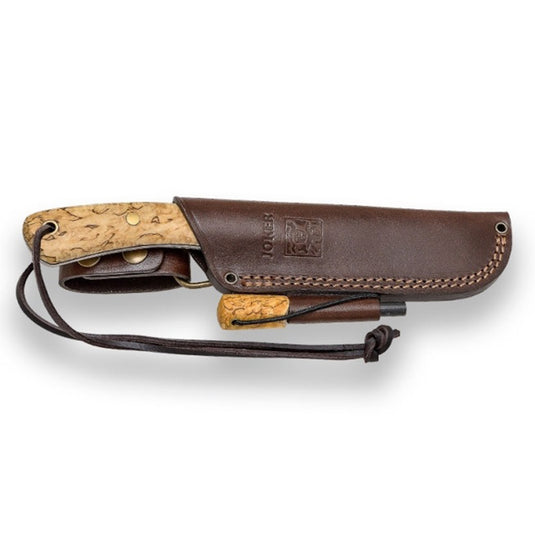 Cutit Outdoor JOKER NESSMUK, maner mesteacan cret, lama full tang 11 cm, teaca cu amnar CL136-P