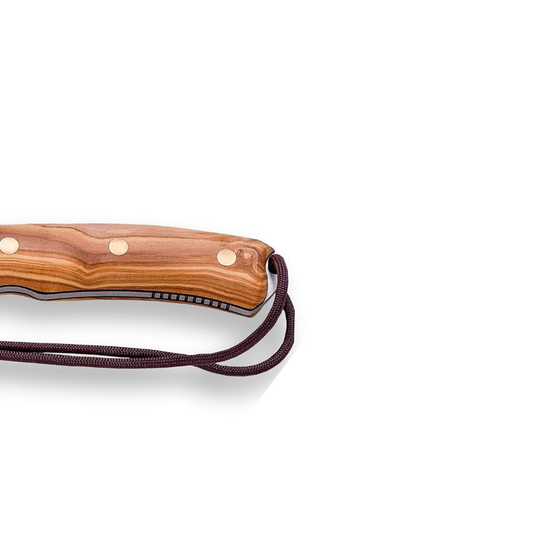 Load image into Gallery viewer, Cutit pentru Outdoor JOKER BUSHCRAFTER, maner lemn maslin, lama full tang 10.5 cm, CO120-P
