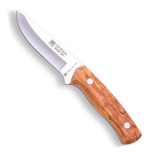 Cutit pentru Outdoor JOKER ARRUI 10, maner lemn maslin, lama full tang 10 cm, CO60