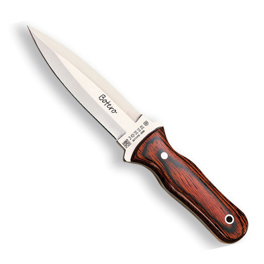 Cutit pentru Outdoor JOKER BOTERO, maner lemn stamina, lama full tang 12 cm, CR67