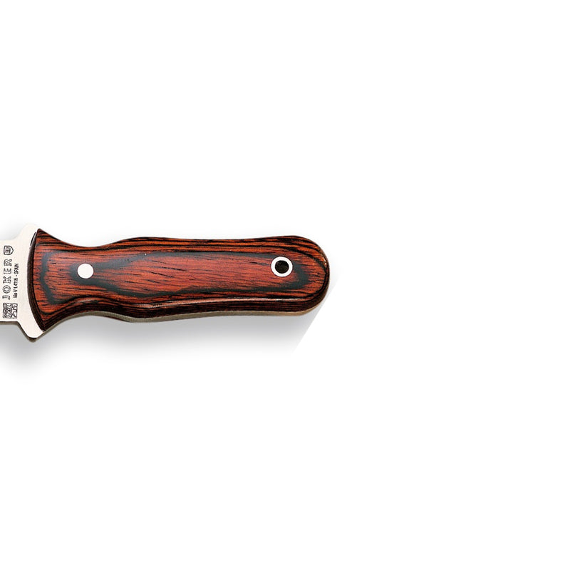 Load image into Gallery viewer, Cutit pentru Outdoor JOKER BOTERO, maner lemn stamina, lama full tang 12 cm, CR67
