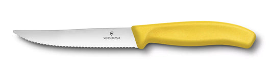 Cutit de masa, varf ascutit, lama serata 12 cm, VICTORINOX SWISS CLASSIC diferite culori