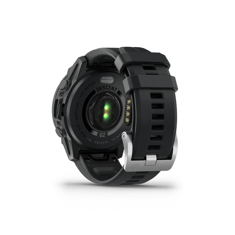 Încărcați imaginea în vizualizatorul Galerie, Descent G2 - Black with black silicone band
