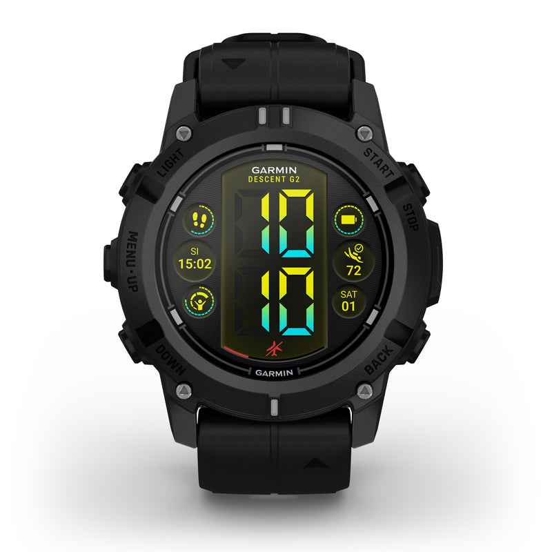 Încărcați imaginea în vizualizatorul Galerie, Descent G2 - Black with black silicone band
