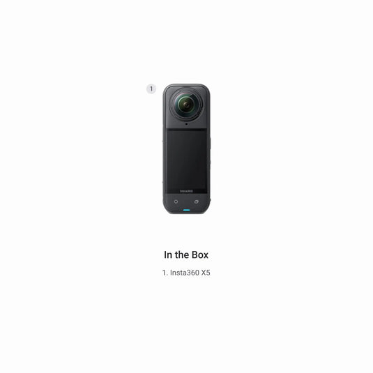Insta360 X5 Camera Video Sport 8K 360° - Standard Bundle