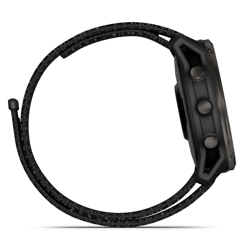 Load image into Gallery viewer, Ceas Garmin Enduro 3 - ceas ultra multisport cu GPS - ramă gri din titanium DLC si curea textilă neagră
