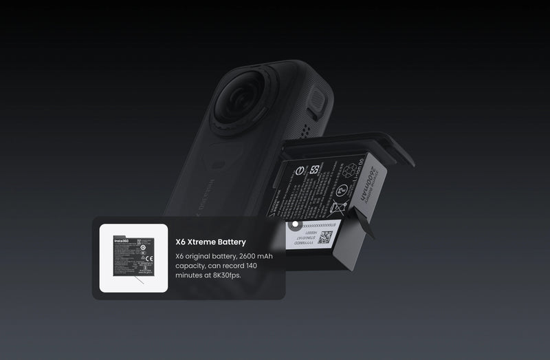 Încărcați imaginea în vizualizatorul Galerie, Insta360 - camera video sport 8K 360 - X6 - Bundle Midnight Black
