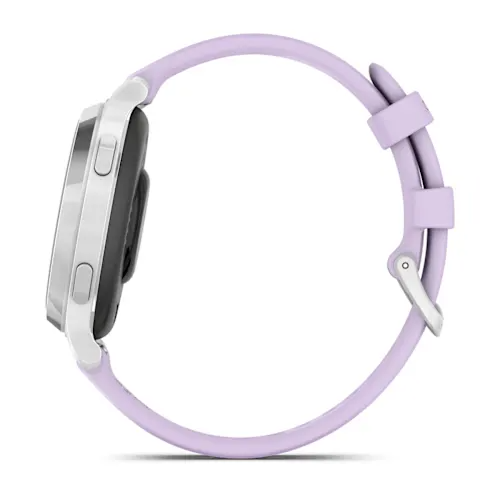 Încărcați imaginea în vizualizatorul Galerie, Lily 2 - Active - Silver Bezel with Jasmine Purple Case and Silicone Band
