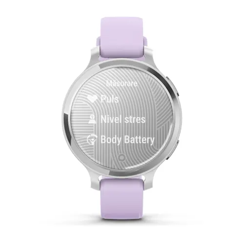 Lily 2 - Active - Silver Bezel with Jasmine Purple Case and Silicone Band