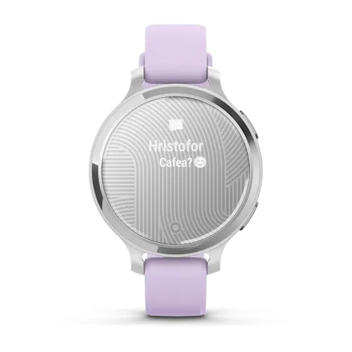 Încărcați imaginea în vizualizatorul Galerie, Lily 2 - Active - Silver Bezel with Jasmine Purple Case and Silicone Band
