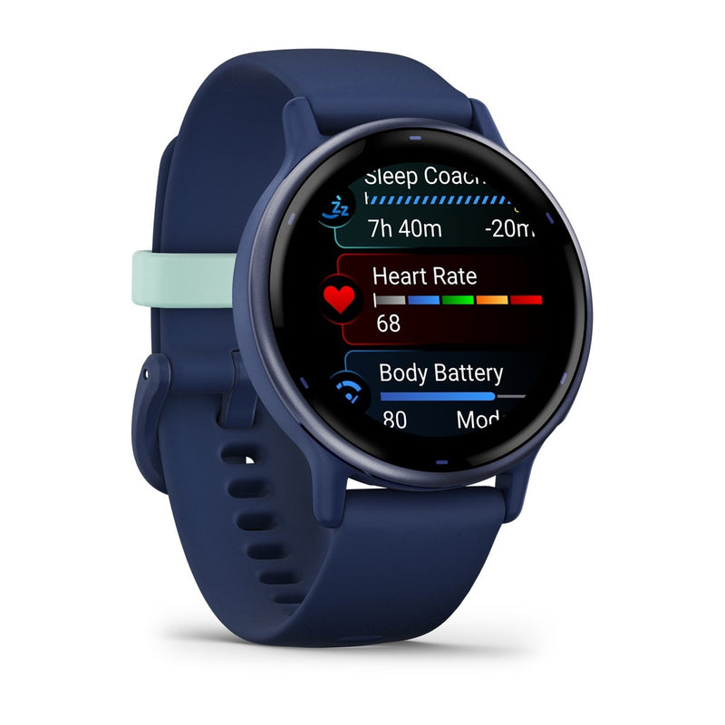 Încărcați imaginea în vizualizatorul Galerie, Vivoactive 5 - Blue I Blue Metallic
