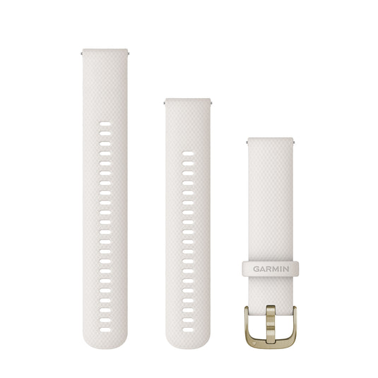Curea silicon - Quick Release 20 - white/cream gold