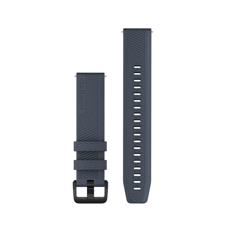 Încărcați imaginea în vizualizatorul Galerie, Curea silicon - Quick release 20 - granite blue/black hardware
