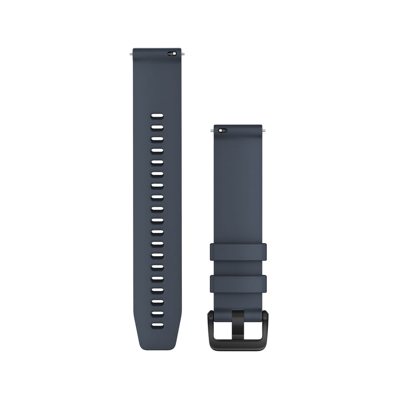 Încărcați imaginea în vizualizatorul Galerie, Curea silicon - Quick release 20 - granite blue/black hardware
