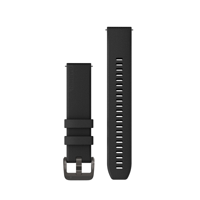 Încărcați imaginea în vizualizatorul Galerie, Curea silicon - Quick release 20 - black/black hardware
