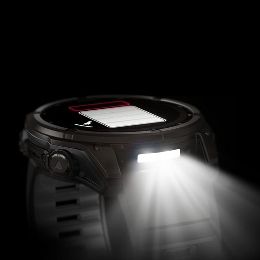Fenix 8 Solar Sapphire - 51 mm - Carbon Gray DLC Titanium with Black | Pebble Gray Silicone Band