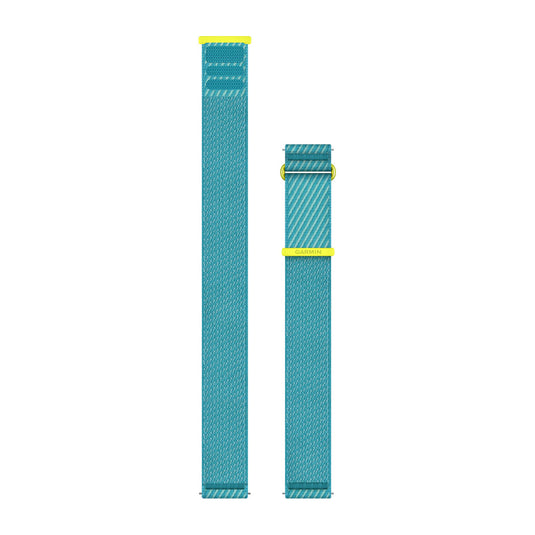 Curea nailon - Quick Release 22 - Comfort Fit - Turquoise I AMP Yellow