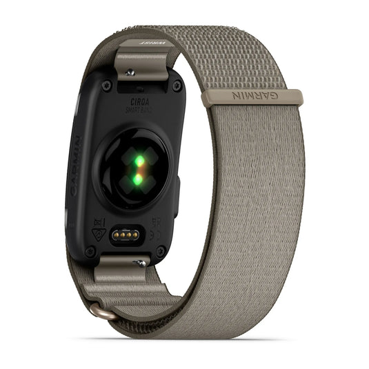 Garmin CIRQA Smart Band – Brățară inteligentă pentru monitorizarea sănătății și fitnessului - crem French grey L/XL