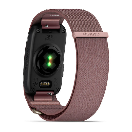 Garmin CIRQA Smart Band – Brățară inteligentă pentru monitorizarea sănătății și fitnessului - mov Mauve L/XL
