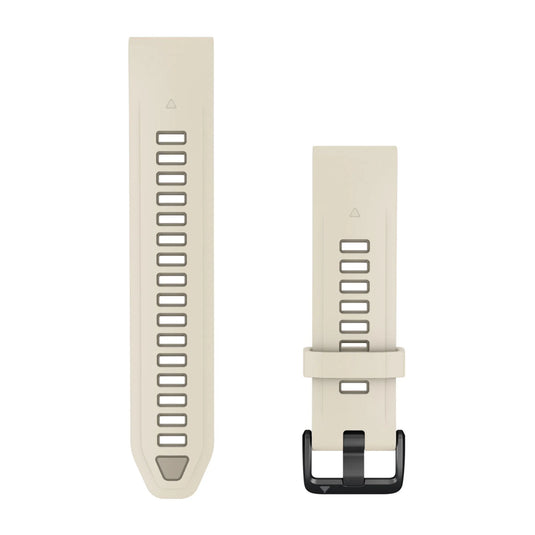curea silicon - QuickFit 20 watch band - Cream I French Gray