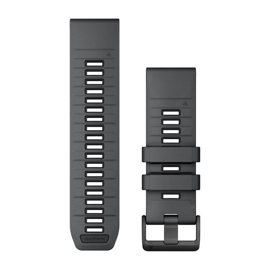 Curea silicon - QuickFit 26 watch band - Slaye gray | Black Silicone