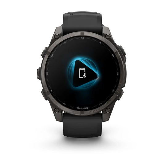 fenix 9 AMOLED 47 mm - Titan DLC Carbon Gray I Band Black
