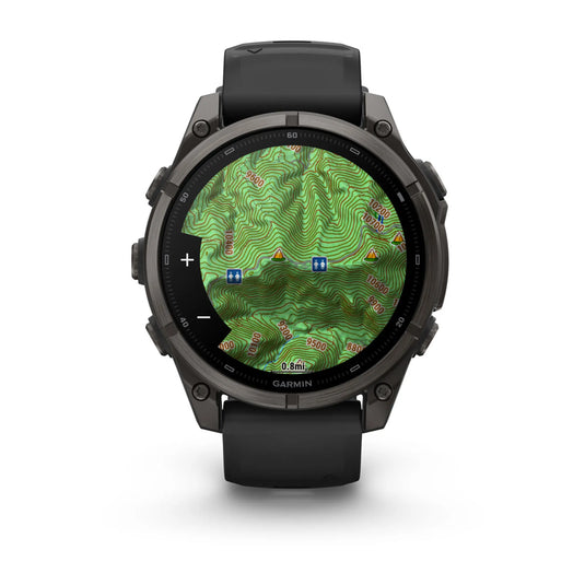 fenix 9 AMOLED 47 mm - Titan DLC Carbon Gray I Band Black