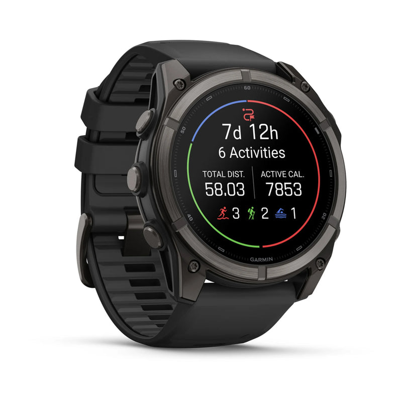 Load image into Gallery viewer, fenix 9 AMOLED 51 mm - Titan DLC Carbon Gray I Band Black
