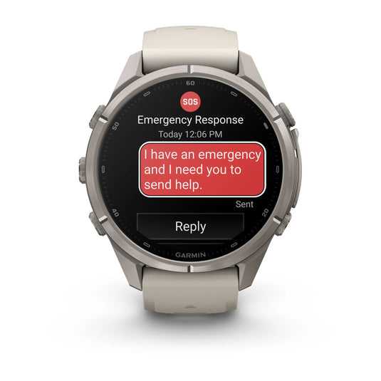 fenix 9 Pro AMOLED inReach 43 mm Titan Fog Gray