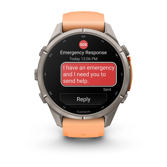 fenix 9 Pro AMOLED inReach 43 mm Titan Shell Pink Orange