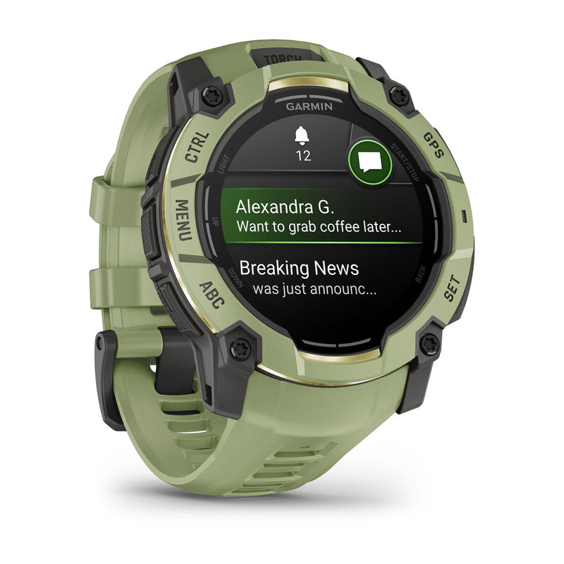 Încărcați imaginea în vizualizatorul Galerie, Instinct 3 - 50 mm AMOLED - Fern green | Gray
