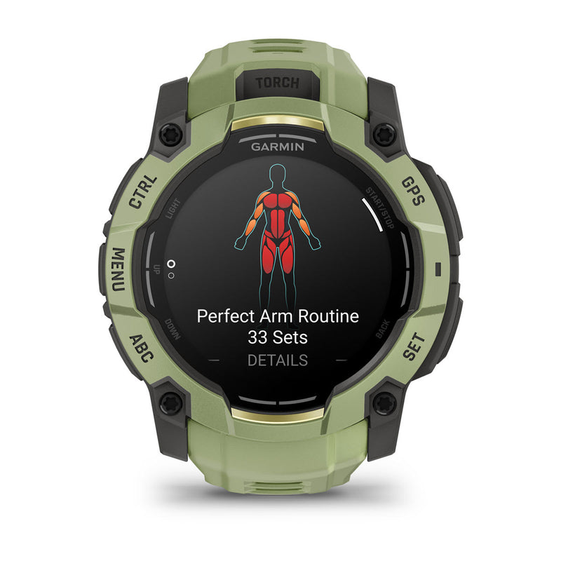 Încărcați imaginea în vizualizatorul Galerie, Instinct 3 - 50 mm AMOLED - Fern green | Gray
