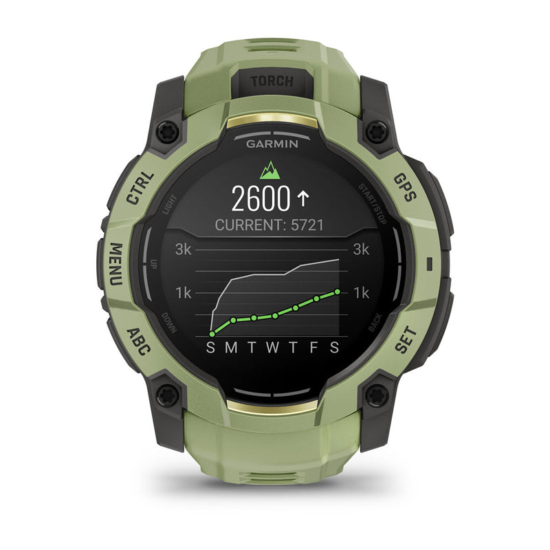 Încărcați imaginea în vizualizatorul Galerie, Instinct 3 - 50 mm AMOLED - Fern green | Gray
