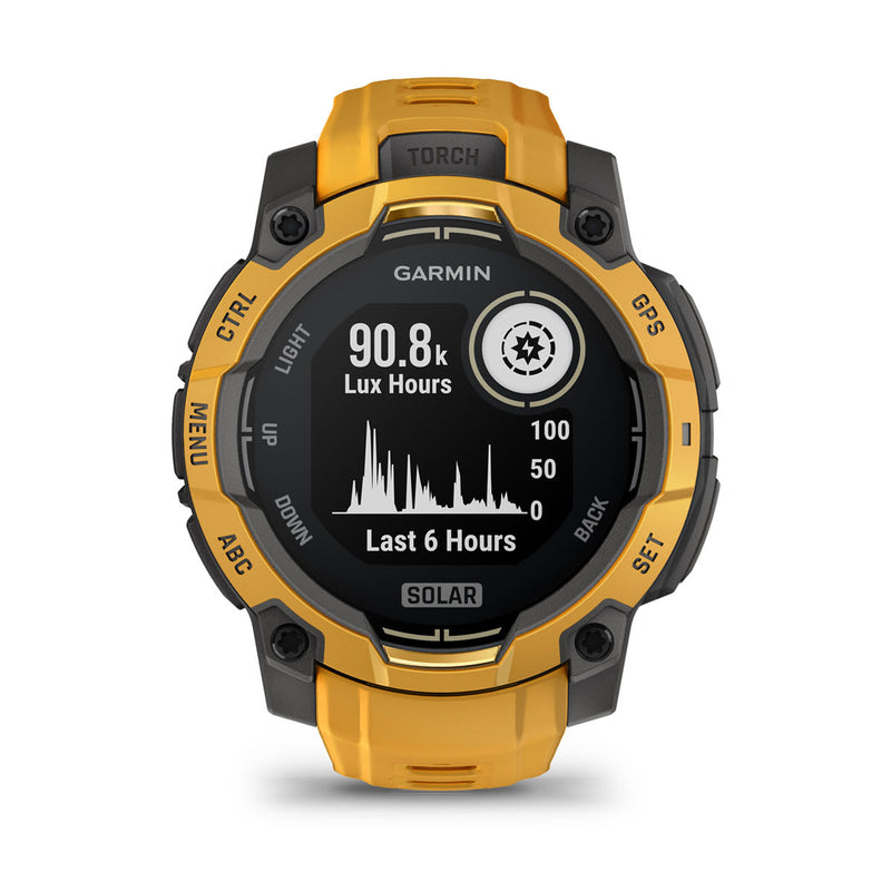 Încărcați imaginea în vizualizatorul Galerie, Instinct 3 - 45 mm Solar - Sunburst | Gray - smartwatch robust cu GPS
