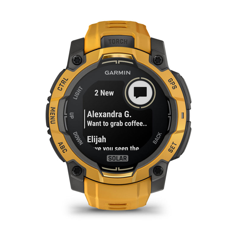 Încărcați imaginea în vizualizatorul Galerie, Instinct 3 - 45 mm Solar - Sunburst | Gray - smartwatch robust cu GPS
