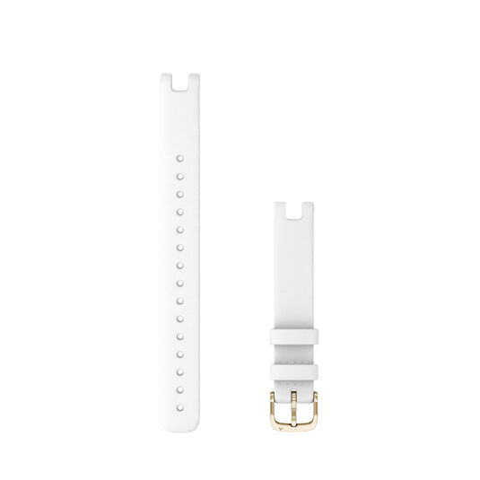 curea piele - Lily 14 mm - white gold hardware L