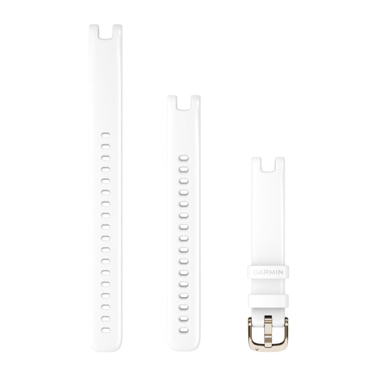 Curea silicon - Lily - 14 mm - white/cream gold hardware
