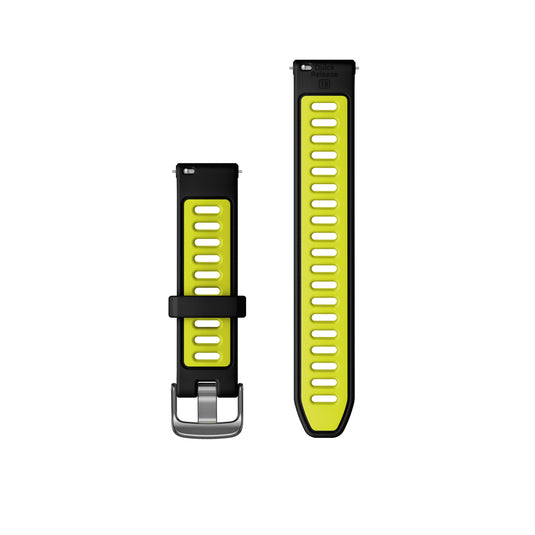 Curea silicon - Quick Release 18 - Negru | Silicon galben amp, carcasa slate