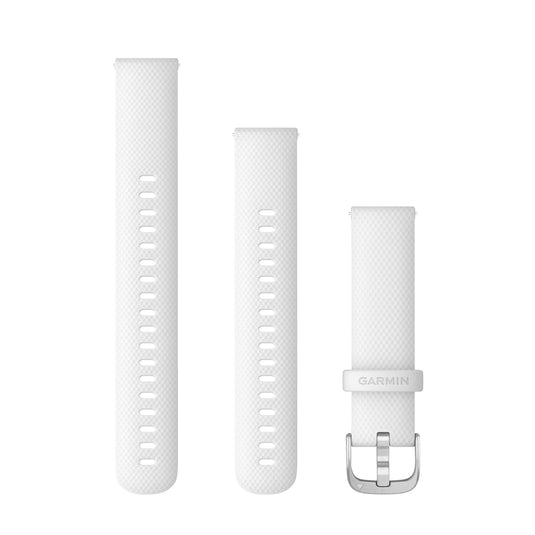 Curea silicon - Quick Release 18 - White/Silver