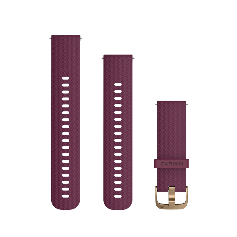 Încărcați imaginea în vizualizatorul Galerie, Curea silicon - Quick Release 20 - merlot/gold
