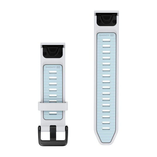 curea silicon - QuickFit 20 watch band - Whitestone I Ice Blue