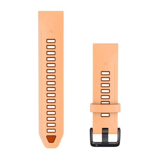 curea silicon - QuickFit 20 watch band - Shell Pink/Autumn Orange
